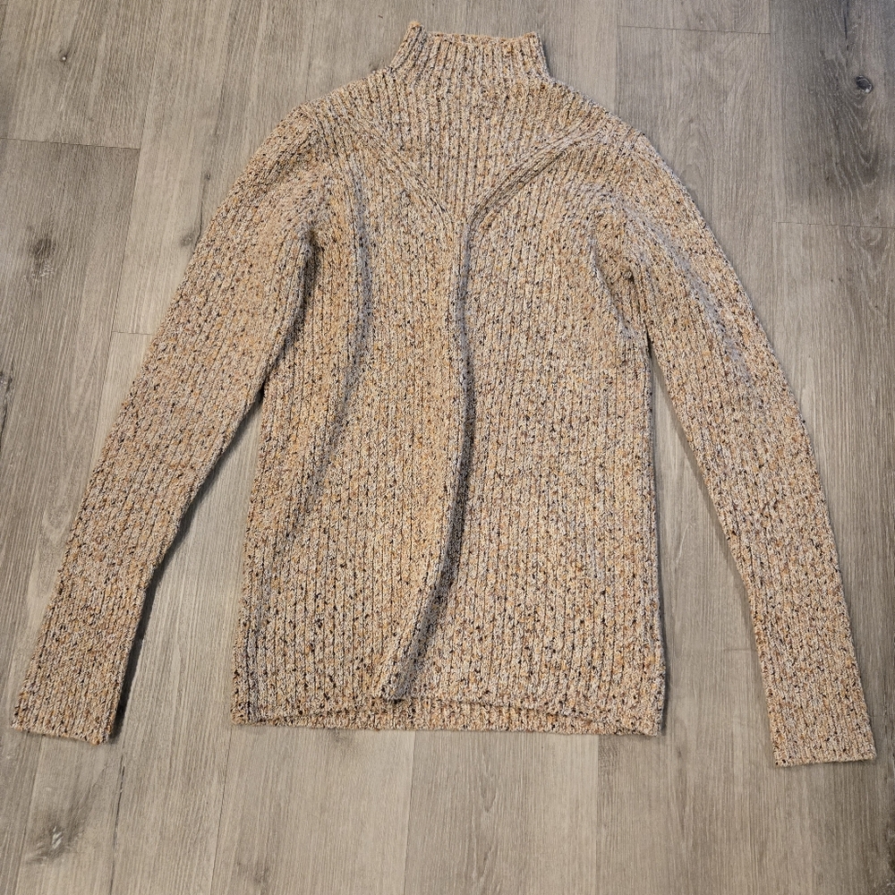 St. John Ribbed Mockneck Sweater Size XL
